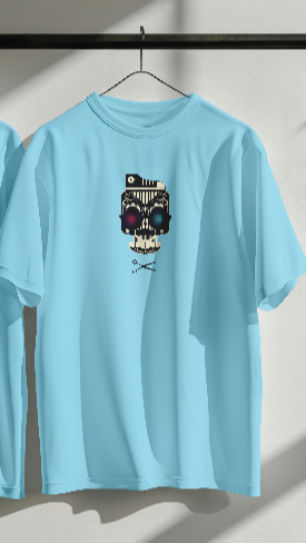 Skull Head Unisex Oversized Standard T-Shirt