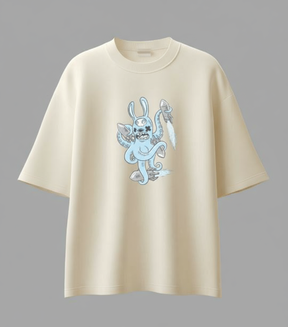 Blue Unisex Oversized Classic T-Shirt