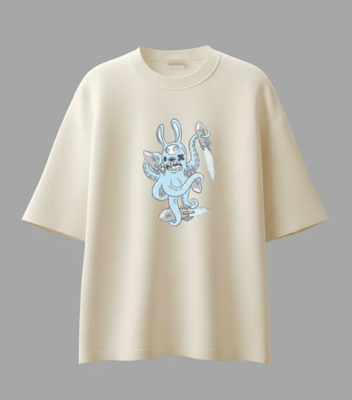 Blue Unisex Oversized Classic T-Shirt