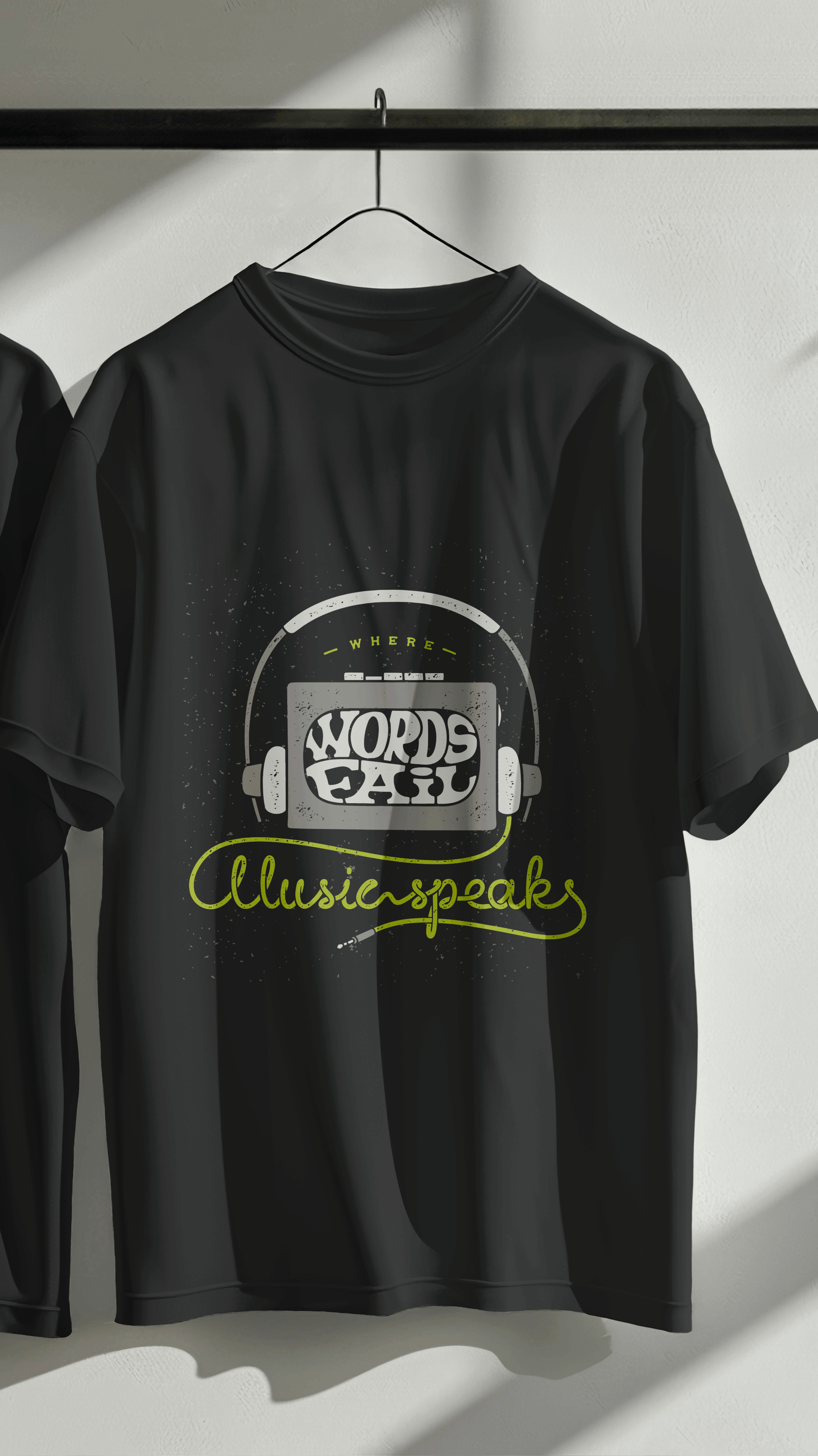 MUSIC SPEAKS Unisex Oversized Standard T-Shirt