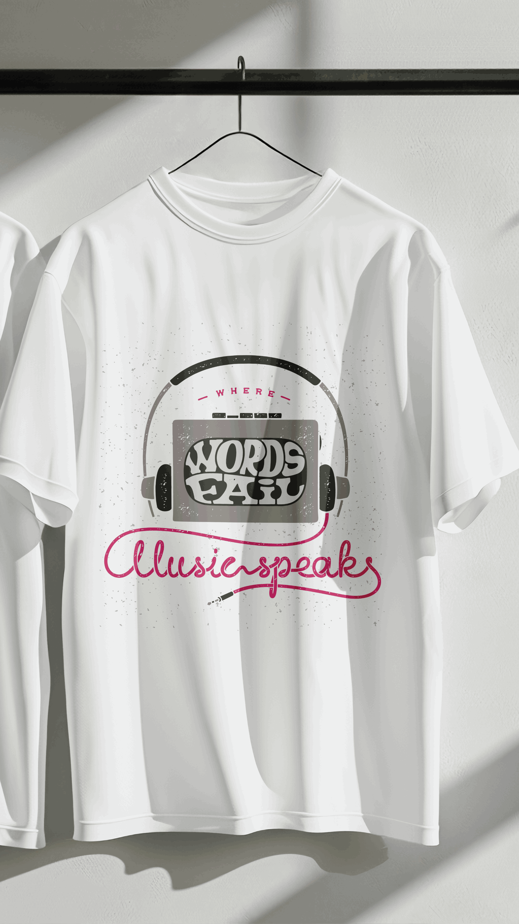MUSIC SPEAKS Unisex Oversized Standard T-Shirt